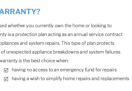 home warranty cost and coverage